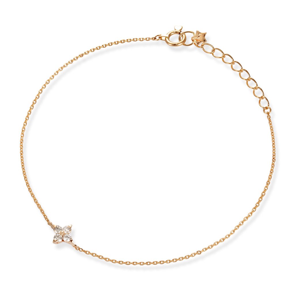 BRIGHTEST STAR DIAMOND BRACELET(2ZU0589)K18 ブレスレット｜スター