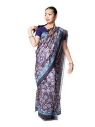 インド品質]インドサリー【ドット】 赤×黄緑 の通販 - TIRAKITA.COM