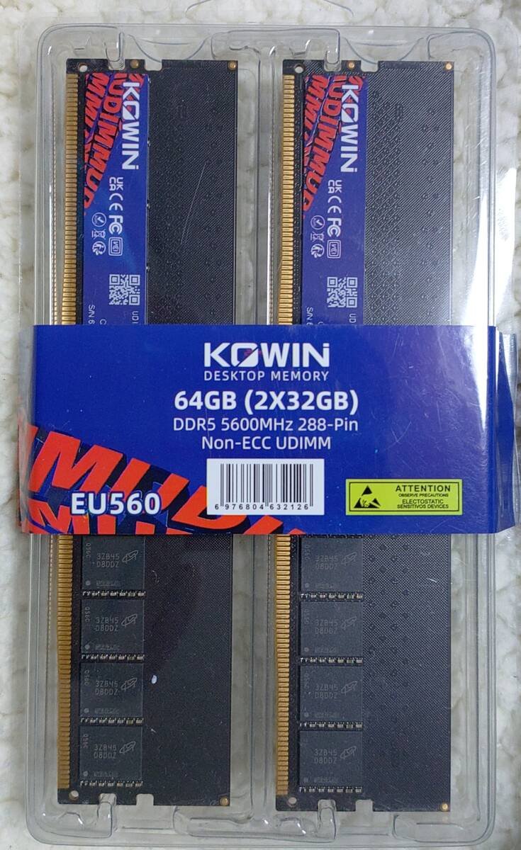 KOWIN EU5600 UDIMM 64GB(32GB×2) DDR5 5600MHz｜Yahoo!フリマ（旧