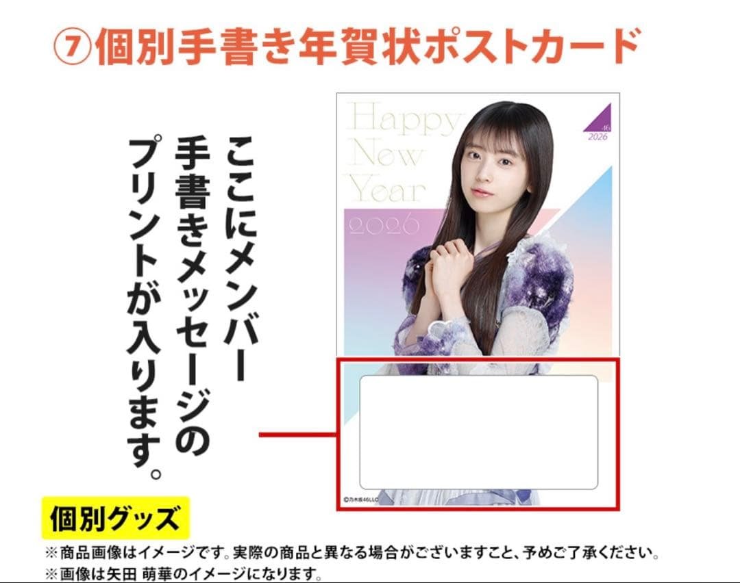 乃木坂46 2026年福袋A B C 19点　大越ひなの
